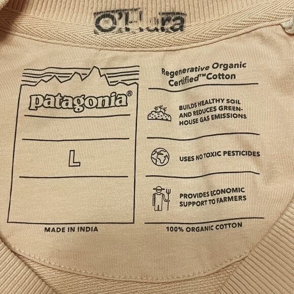 Patagonia Regenerative Organic Certified Cotton Essential Top Pink Size Large - Picture 4 of 5